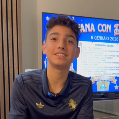 Jacopo alla Befana con Daniele